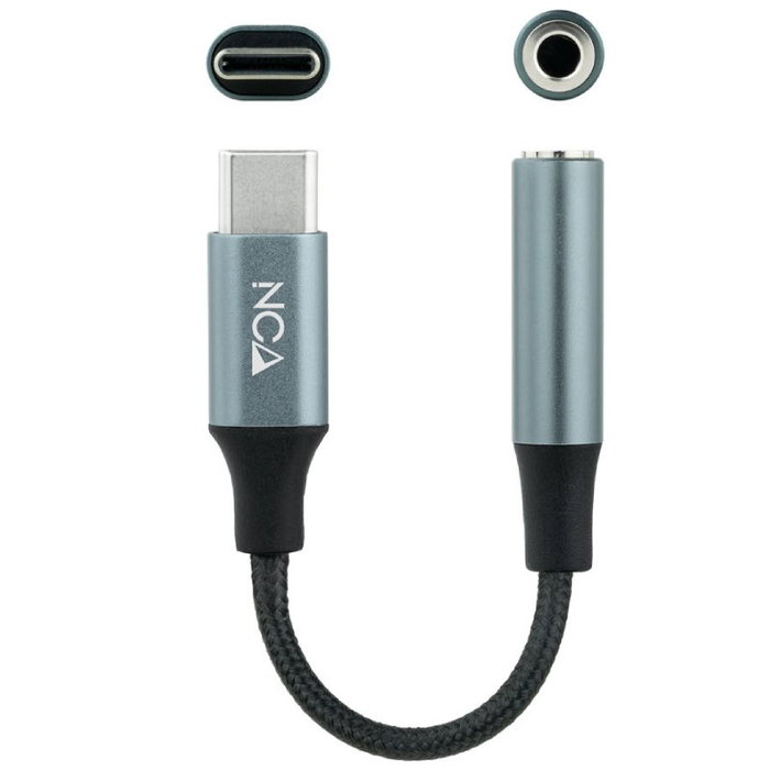 Nanocable Adaptador de Audio USB-C Macho a Jack 3.5 mm Hembra, 11 cm